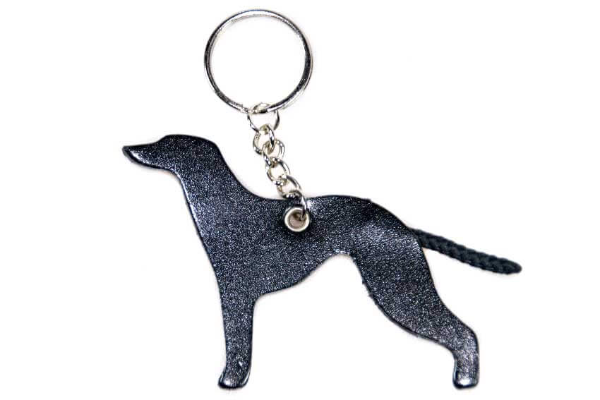 Black Greyhound keyring / charm from Dog Moda