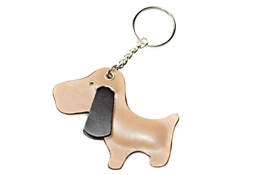 Cute golden dog key ring / bag charm