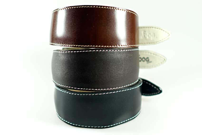 Greyhound collars - Padded soft leather collars for Greyhounds