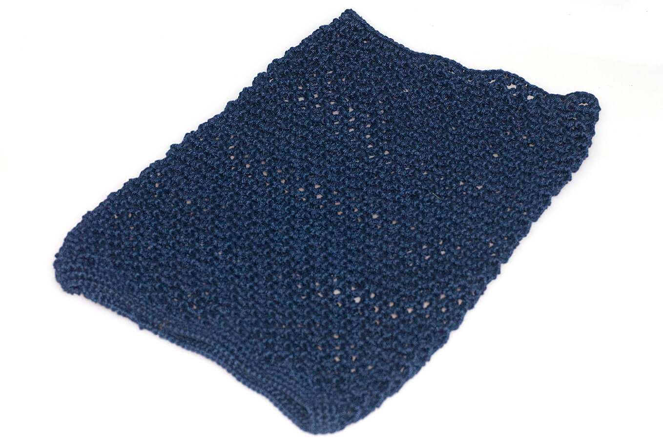 Blue cotton crochet Afghan Hound Saluki dog snood