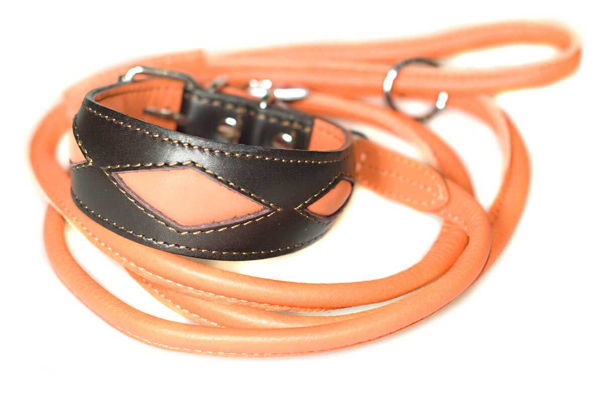 Matching orange lead available