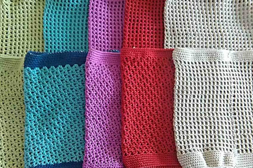 Crochet cotton snoods - made to order
