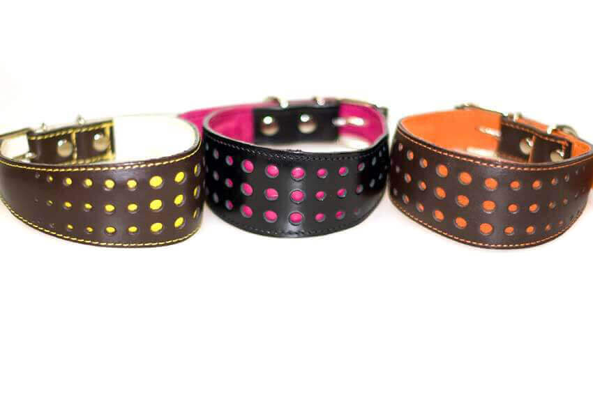 Elegant dots in bright colours with matching lining and stitching