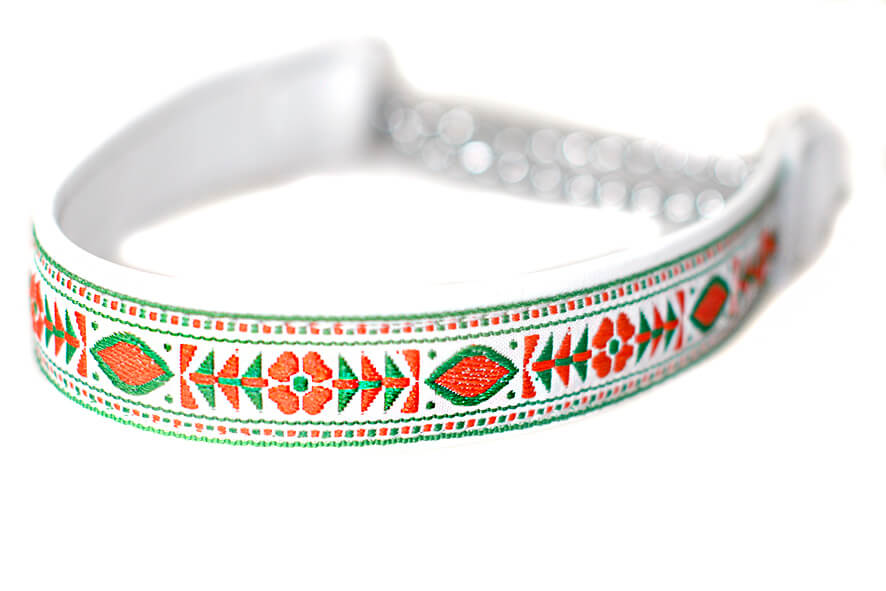 Leather martingale collar