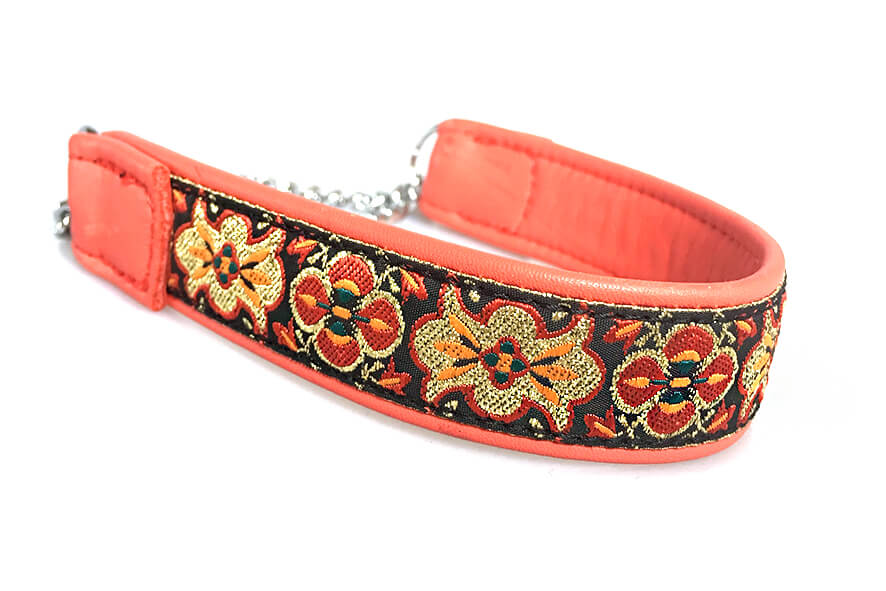 Red martingale collar - wide