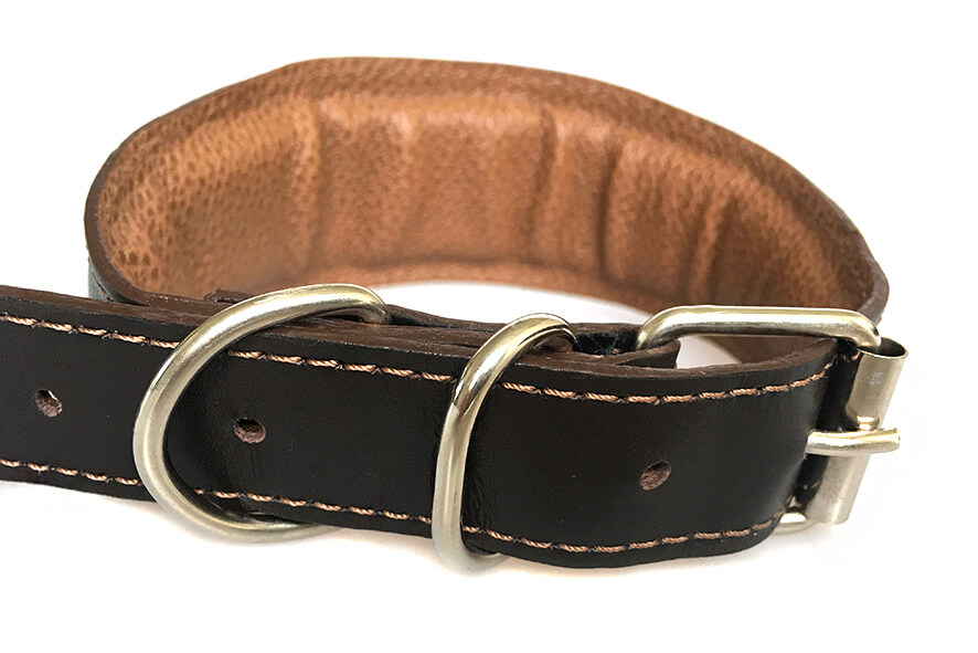 All Dog Moda collars are fully lined and padded